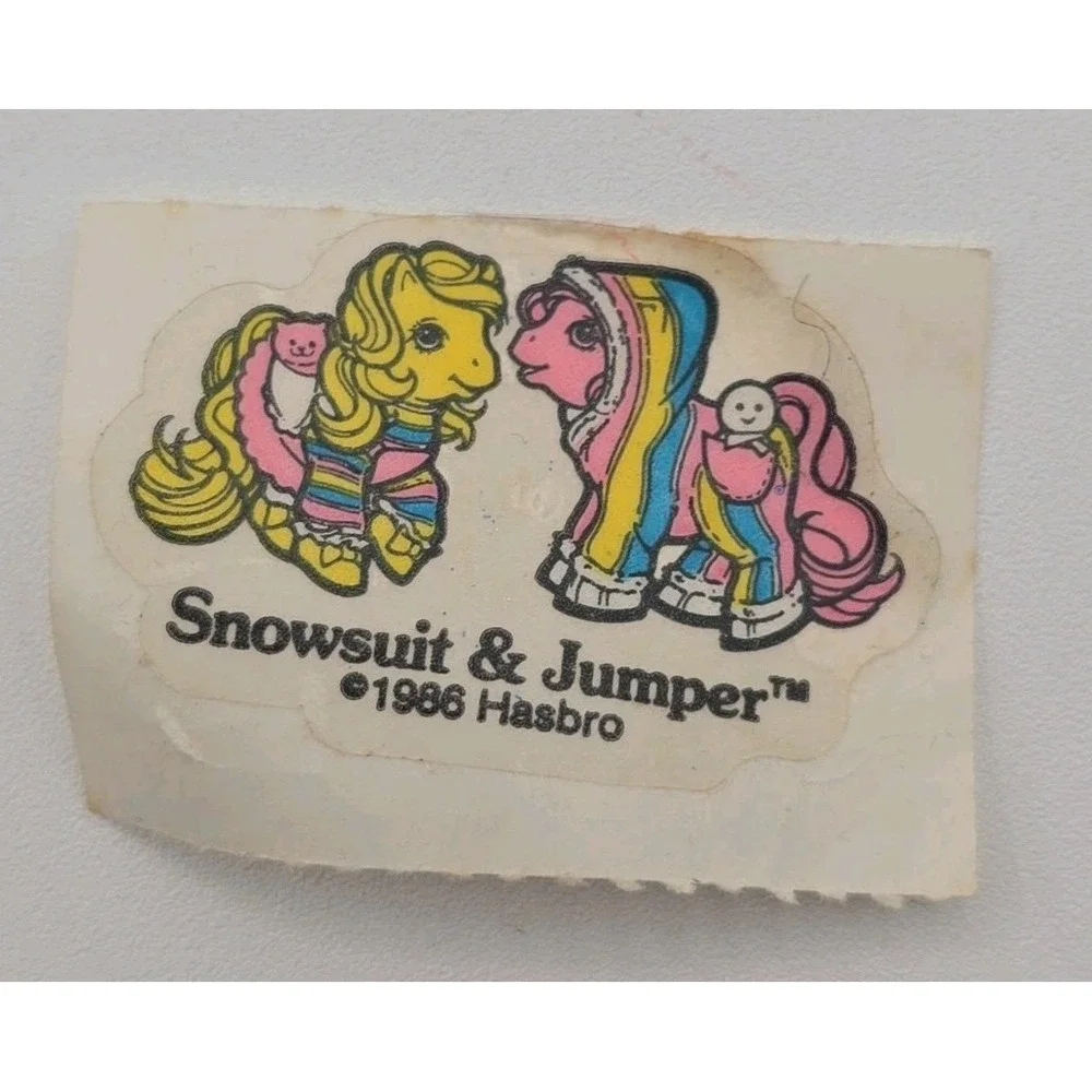 Vintage 1985 Hasbro My Little Pony Baby Pony Wear Jumper and Snowsuit U308A